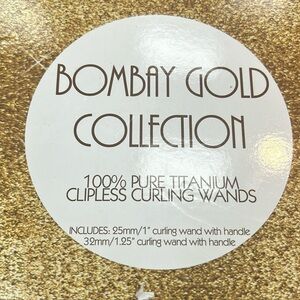 2Bombay Hair Company Large Gold Curling wands